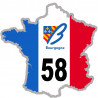 autocollant FRANCE 58