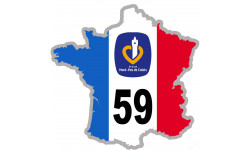 autocollant FRANCE 59