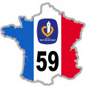 autocollant FRANCE 59