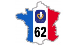 autocollant FRANCE 62