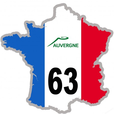 autocollant FRANCE 63