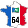 autocollant FRANCE 64