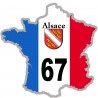 sticker / autocollant FRANCE 67