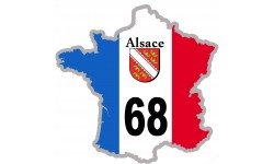 sticker / autocollant FRANCE 68