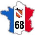 sticker / autocollant FRANCE 68