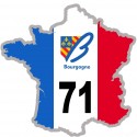 sticker / autocollant FRANCE 71