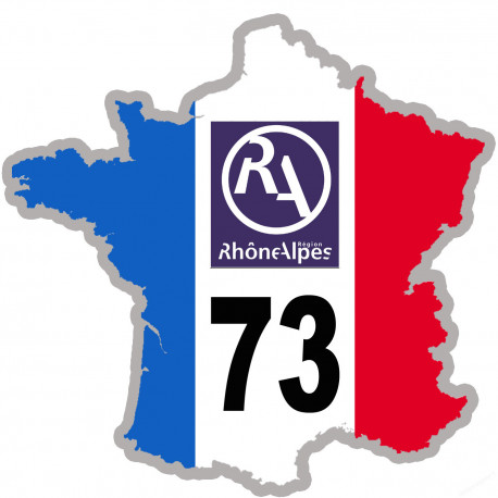 sticker / autocollant FRANCE 73 Rhône Alpes