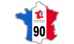 sticker / autocollant FRANCE 90 Région Franche Comté