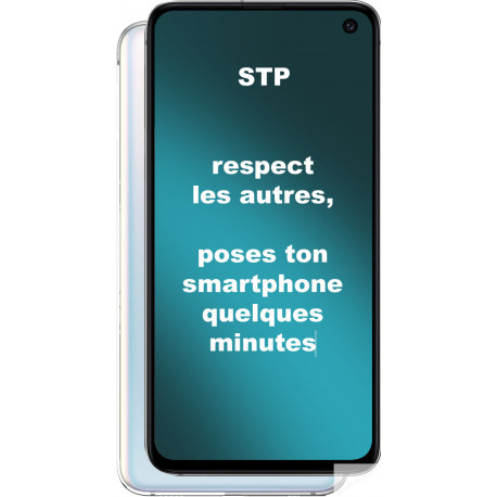 autocollant smartphone respect les autres