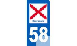 immatriculation motard 58 de la Bourgogne