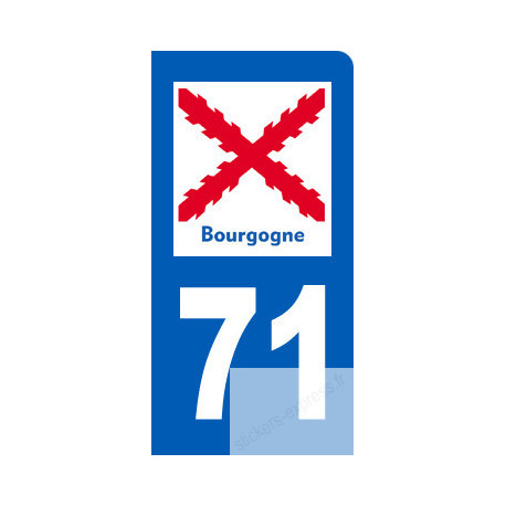 immatriculation motard 71 de la Bourgogne