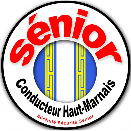 Sticker autocollant conducteur Sénior Blason Haut-Marnais