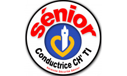 autocollant conductrice Sénior CH'TI