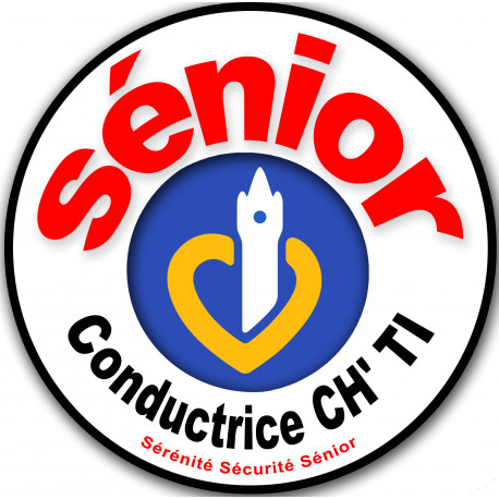 autocollant conductrice Sénior CH'TI