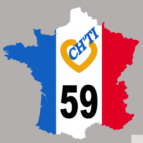 sticker autocollant France ch'ti 59