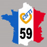 sticker autocollant France ch'ti 59