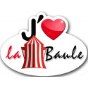 Sticker autocollant j'aime la Baule