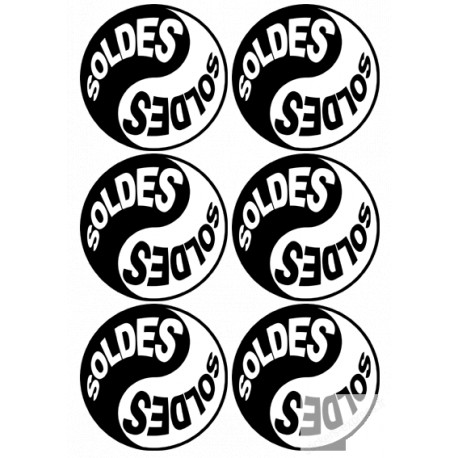 Stickers  / Autocollants série YIN YANG SOLDES 