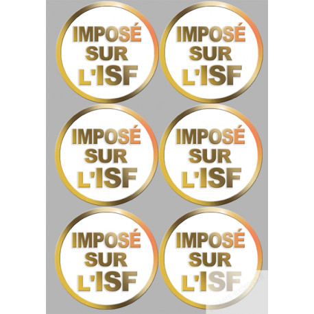 Stickers / autocollant Imposé sur l'ISF