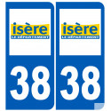 numero immatriculation 38 (Isère)