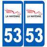 numero immatriculation 53 (Mayenne)