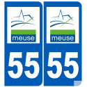 numero immatriculation 55 (Meuse)