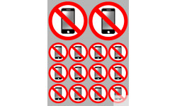 Stickers / autocollants éteindre son smartphone 3