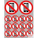 Stickers / autocollants éteindre son smartphone 3