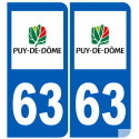 numero immatriculation 63 (Puy-de-Dôme)