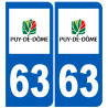 numero immatriculation 63 (Puy-de-Dôme)