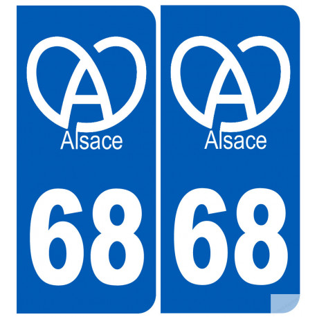 numero immatriculation 68 (Haut-Rhin) Alsace