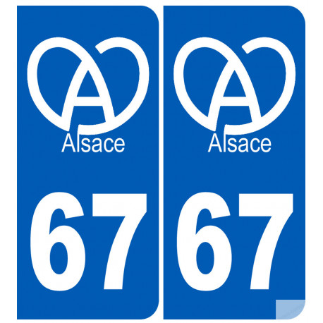 numero immatriculation 67 (Bas-Rhin) Alsacien