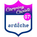 Sticker / autocollant : Camping car Ardèche 07