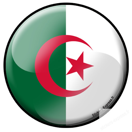 Stickers / autocollant drapeau Algerien