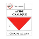 Stickers / autocollant Acide oxalique