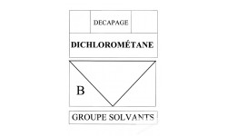 Stickers / autocollant Dichlorométane A