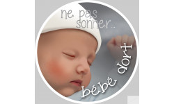 ne pas sonner bébé dort - 10cm