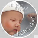 ne pas sonner bébé dort - 10cm