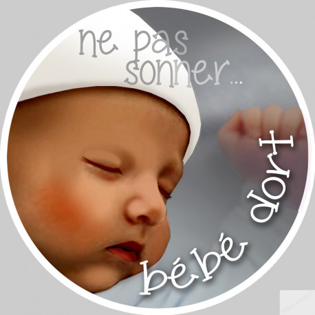 ne pas sonner bébé dort - 10cm