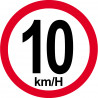 10 km/h bord rouge