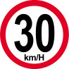 30Km/H bord rouge