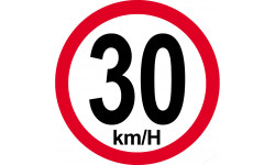 30Km/H bord rouge