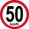 50Km/H bord rouge