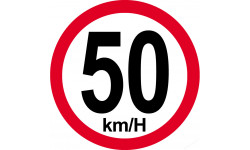 50Km/H bord rouge