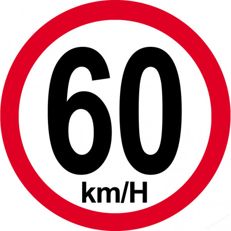 60Km/H bord rouge