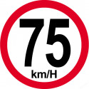 75Km/H bord rouge