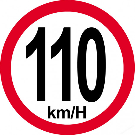 110Km/H bord rouge