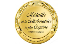 Stickers / autocollant Médaille collaboratrice coquine