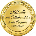 Stickers / autocollant Médaille collaboratrice coquine