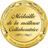 Stickers / autocollant Médaille du meilleur collaborateur